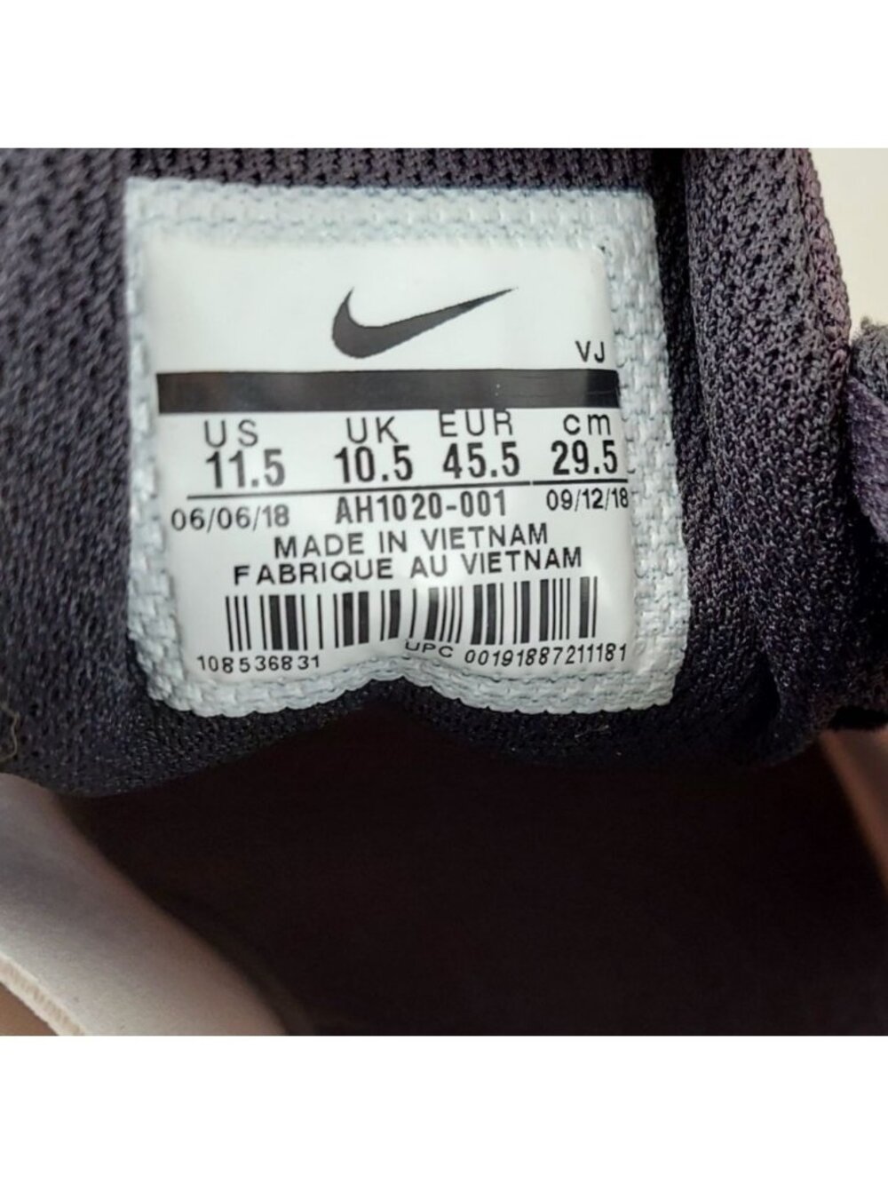 Nike Racing Shoe Mens 11.5 Multi Use Zoom Rival Black White Performance Athletic - Picture 6 of 12
